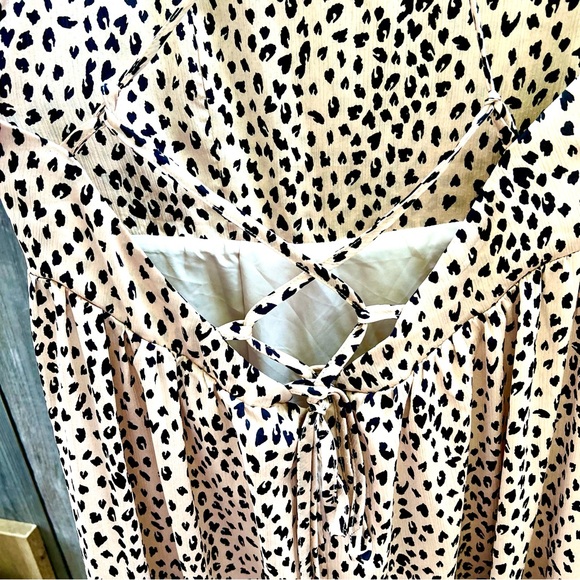 Cupshe Animal Print Lace Up Back CoverUp Maxi - Picture 6 of 10